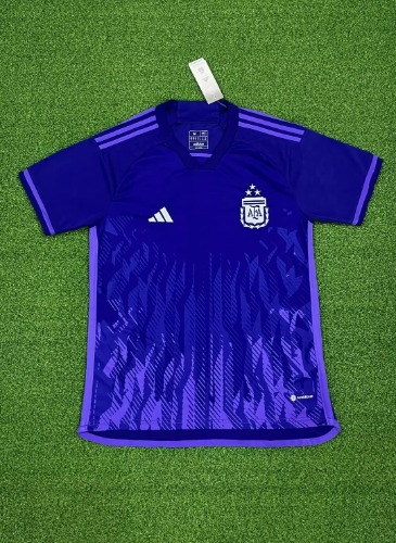 2022 카타르 월드컵 아르헨티나 우승 3stars away 유니폼 상의 마킹 포함 무료 배송