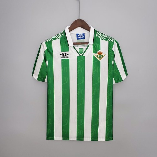 94-95 레알 베티스 레트로 유니폼 상의 마킹 포함 무료 배송