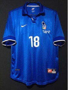 1998년 이탈리아 레트로 FIFA World Cup 유니폼 상의 마킹 포함 무료 배송
