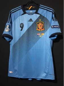 2012년 스페인 UEFA European Championship Away 유니폼 상의 마킹 포함 무료 배송