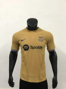 22-23 바르셀로나 어쎈틱 플레이어 버전 away 유니폼 상의 마킹 포함 무료 배송
