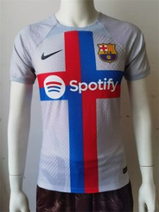 22-23 바르셀로나 어쎈틱 플레이어 버전 third 유니폼 상의 마킹 포함 무료 배송