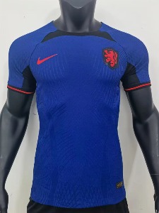 2022 네덜란드 국가대표 어쎈틱 플레이어 away 유니폼 상의 마킹 포함무료 배송