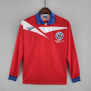 1998년 칠레 국가대표 레트로 긴팔 유니폼 상의 마킹 포함 무료 배송