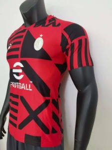 22-23 AC 밀란 어쎈틱 플레이어 버전 training jersey 유니폼 상의 마킹 포함 무료 배송