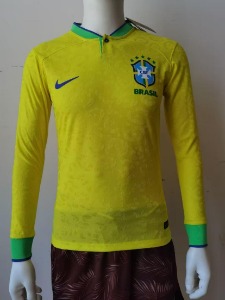 2022 브라질 국가대표 긴팔 유니폼 어센틱 상의 마킹 포함 무료 배송