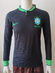 2022 브라질 국가대표 어쎈틱 플레이어 버전 special 긴팔 유니폼 상의 마킹 포함 무료 배송