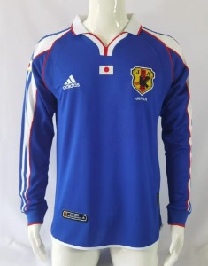 2000년 일본 국가 대표 레트로 긴팔 유니폼 상의 마킹 포함 무료 배송