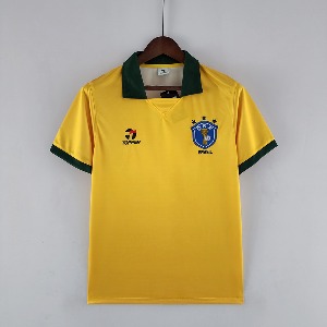 88-91 브라질 국가대표 레트로 유니폼 상의 마킹 포함 무료 배송