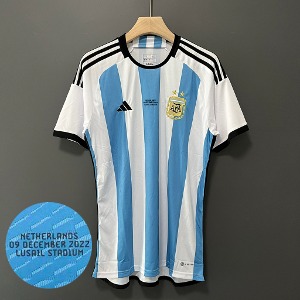 2022 아르헨티나 피파 월드컵 VS 네덜란드 매치 데이 유니폼 상의 마킹 포함 무료 배송