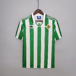 94-95 레알 베티스 레트로 유니폼 상의 마킹 포함 무료 배송