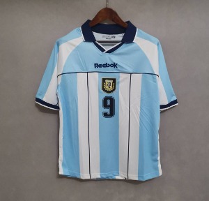 2000 아르헨티나 국가 대표 유니폼 상의 마킹 포함 무료 배송