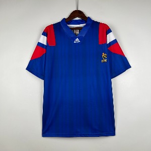 92-94 프랑스 국가대표 레트로 유니폼 상의 마킹 포함 무료 배송