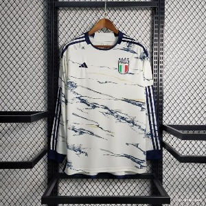 23 이탈리아 국가 대표 Away 긴팔 유니폼 상의 마킹 포함 무료 배송