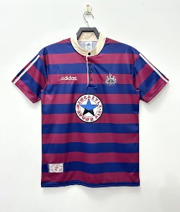 95-97 뉴캐슬 Away 유니폼 상의 마킹 포함 무료 배송