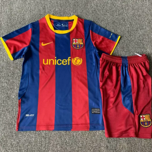 10-11 바르셀로나 유아동 유니폼 상하의 마킹 포함 무료 배송