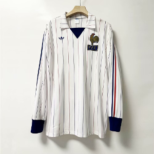 80-82 프랑스 국가대표 Away 긴팔 유니폼 상의 마킹 포함 무료 배송