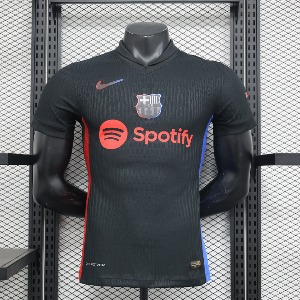 24-25 바르셀로나 어쎈틱 플레이어 버전 Away 유니폼 상의 마킹 포함 무료 배송