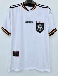 1996 독일 국가대표 레트로 Home 빅사이즈 유니폼 상의 마킹 포함 무료 배송